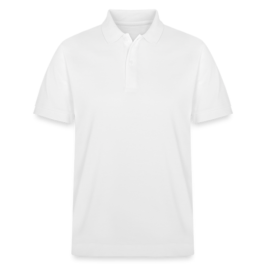 UNISEX BIO Golf Polo-Shirt Splash man white - Weiß