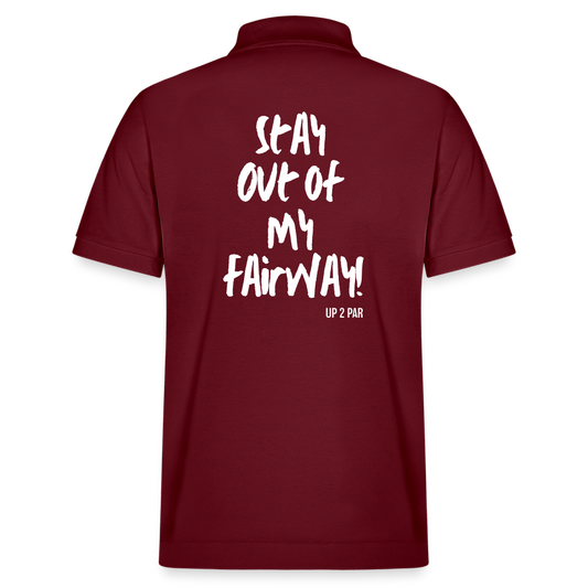UNISEX Golf Polo-Shirt FAIRWAY - Burgunderrot