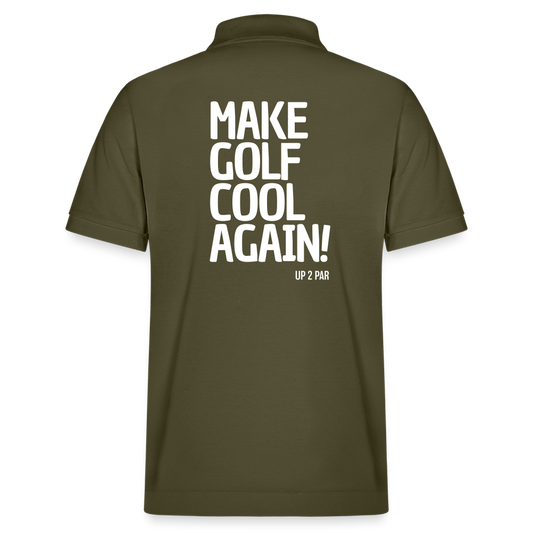 UNISEX BIO Golf Polo-Shirt COOL - Khaki