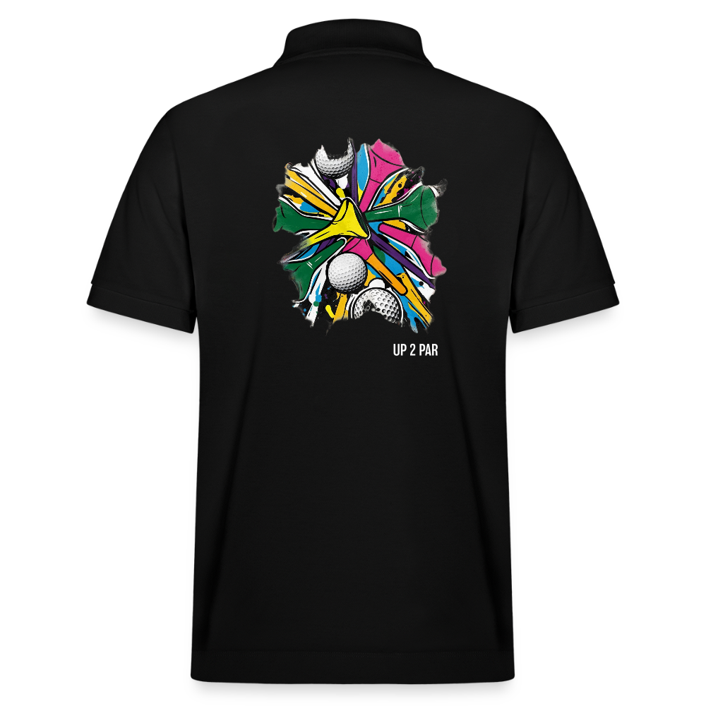 UNISEX BIO Golf Polo-Shirt TEE black - Schwarz