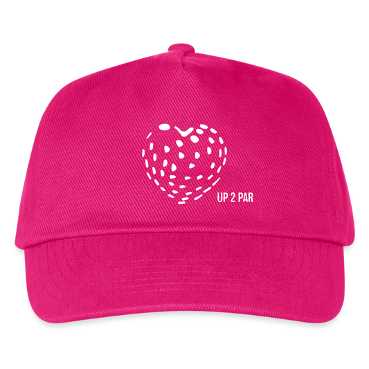 Kids Golf Cap HEART - Fuchsia