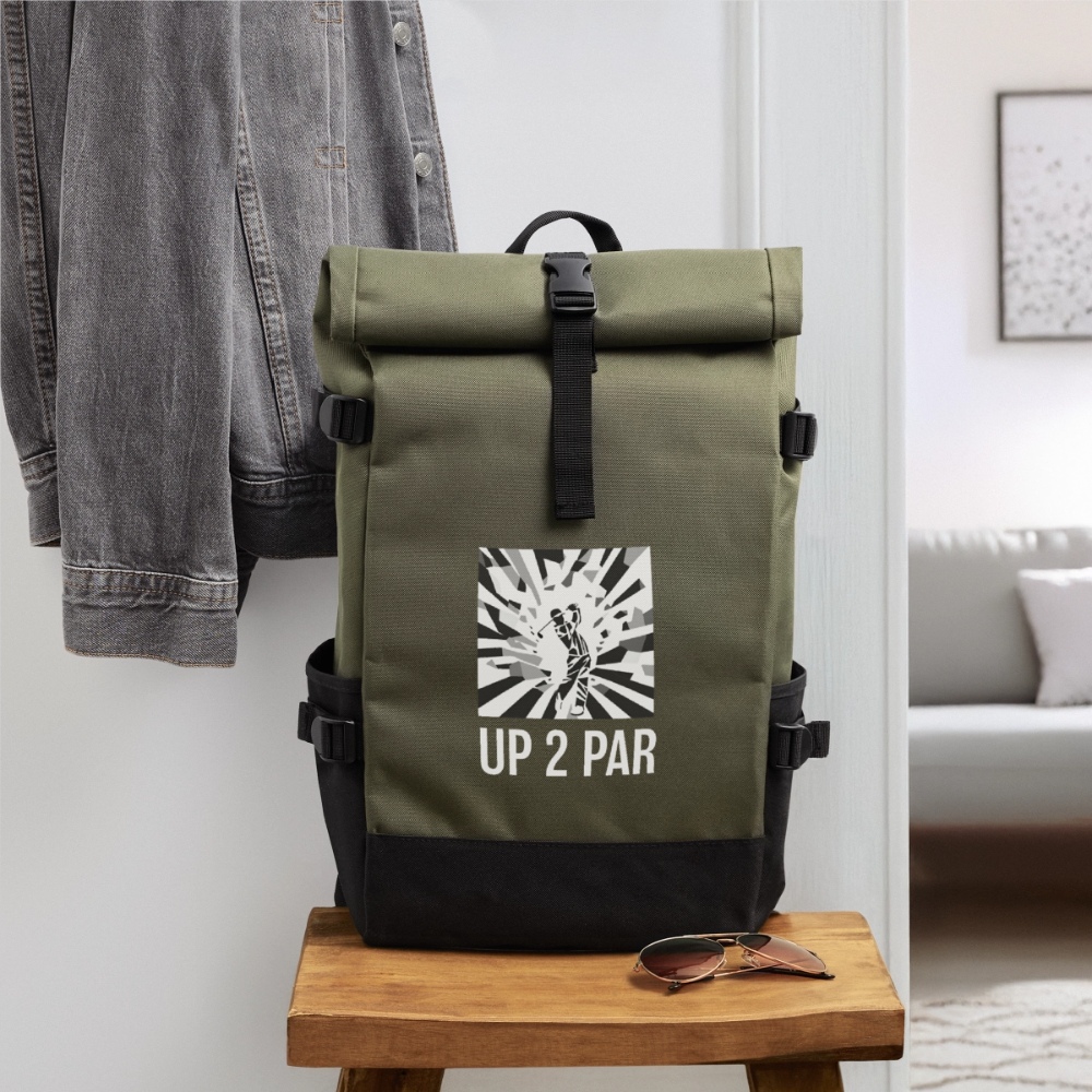 Rolltop Rucksack COOL SHOT - Olive/Schwarz