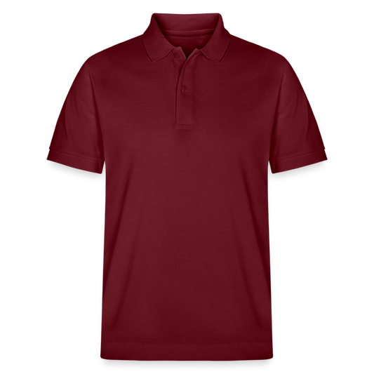 UNISEX BIO Golf Polo-Shirt - Burgunderrot