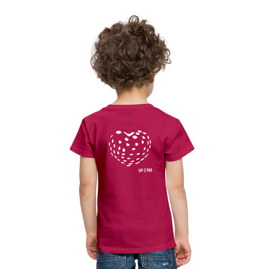 Kinder T Shirt HEART - dunkles Pink