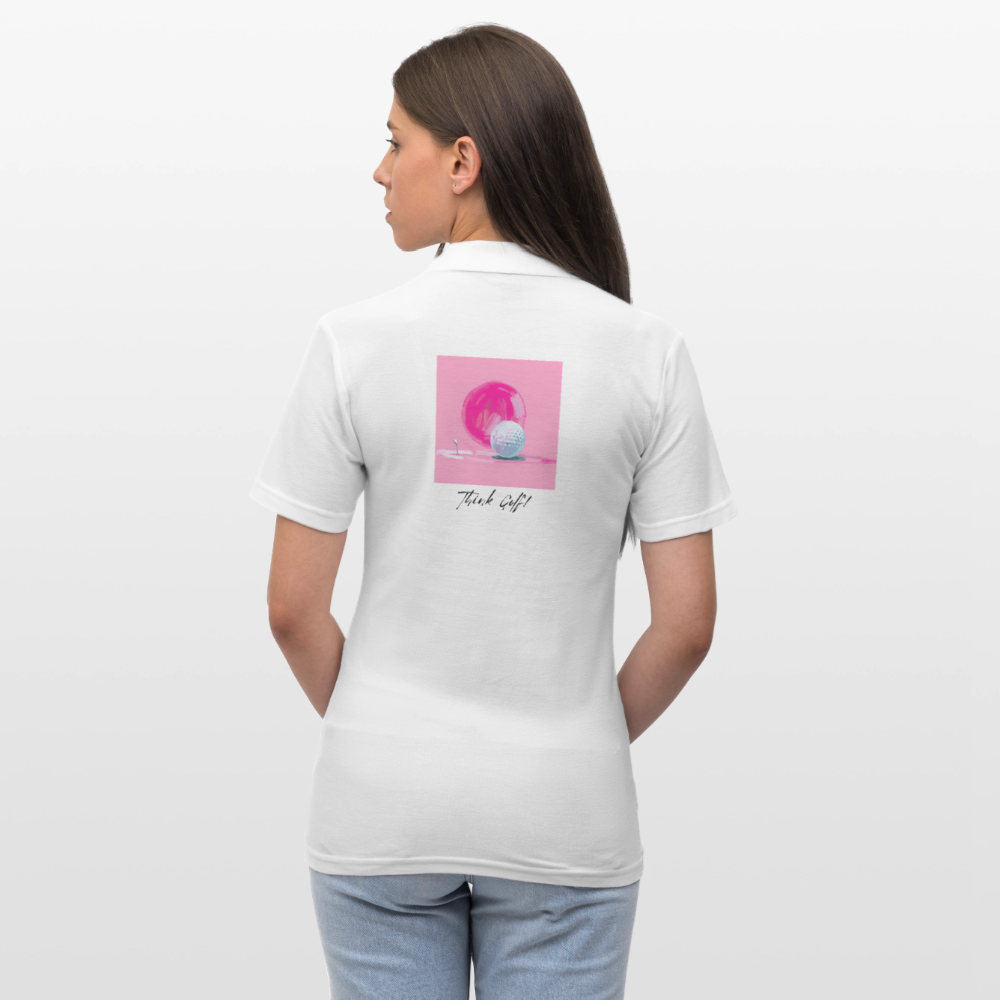 Polo Think Pink - Weiß