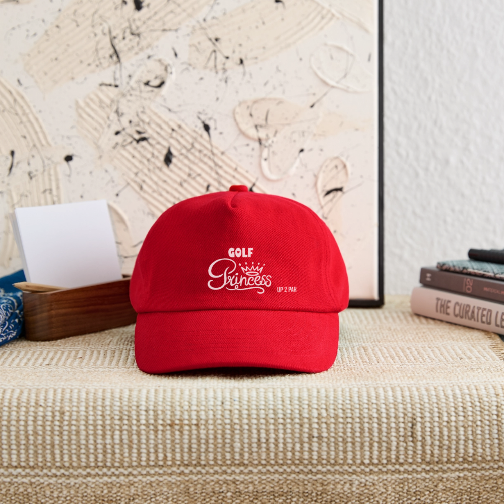 Kids Golf Cap BIG PRINCESS - Rot