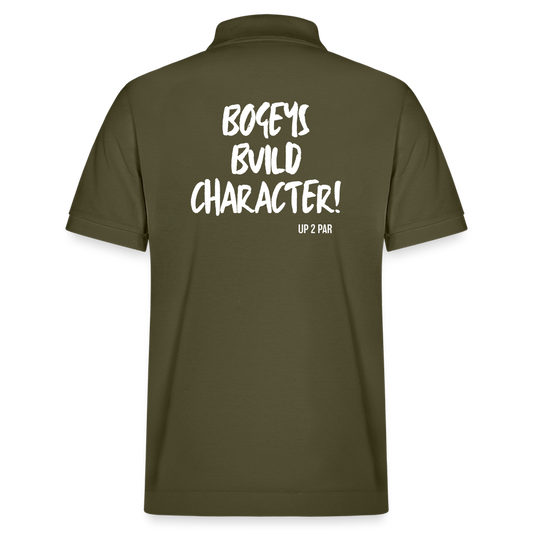 UNISEX BIO Golf Polo-Shirt BOGEY - Khaki