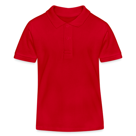 Kinder Bio Golf Polo - Shirt - BIG HITTER - Rot