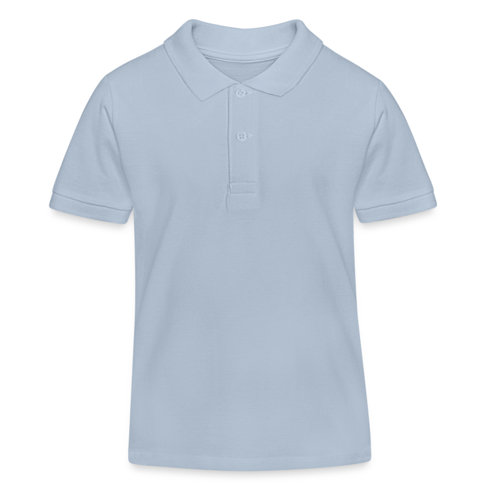 Kinder Bio Golf Polo - Shirt - HEART - sky Blue