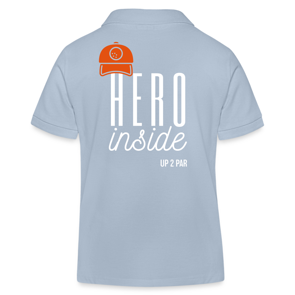 Kinder Bio-Poloshirt - sky Blue