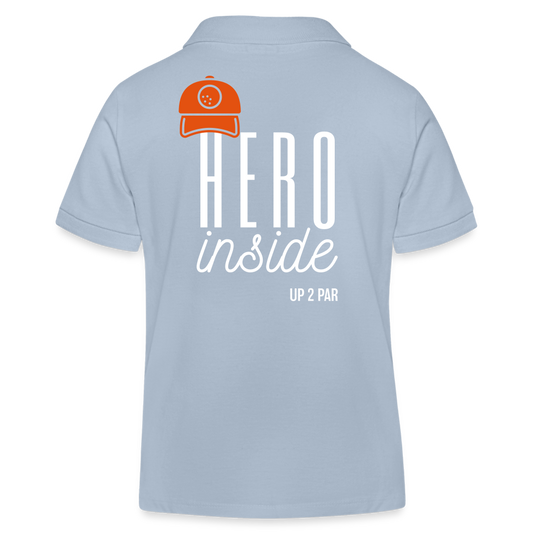 Kinder Bio-Poloshirt - sky Blue