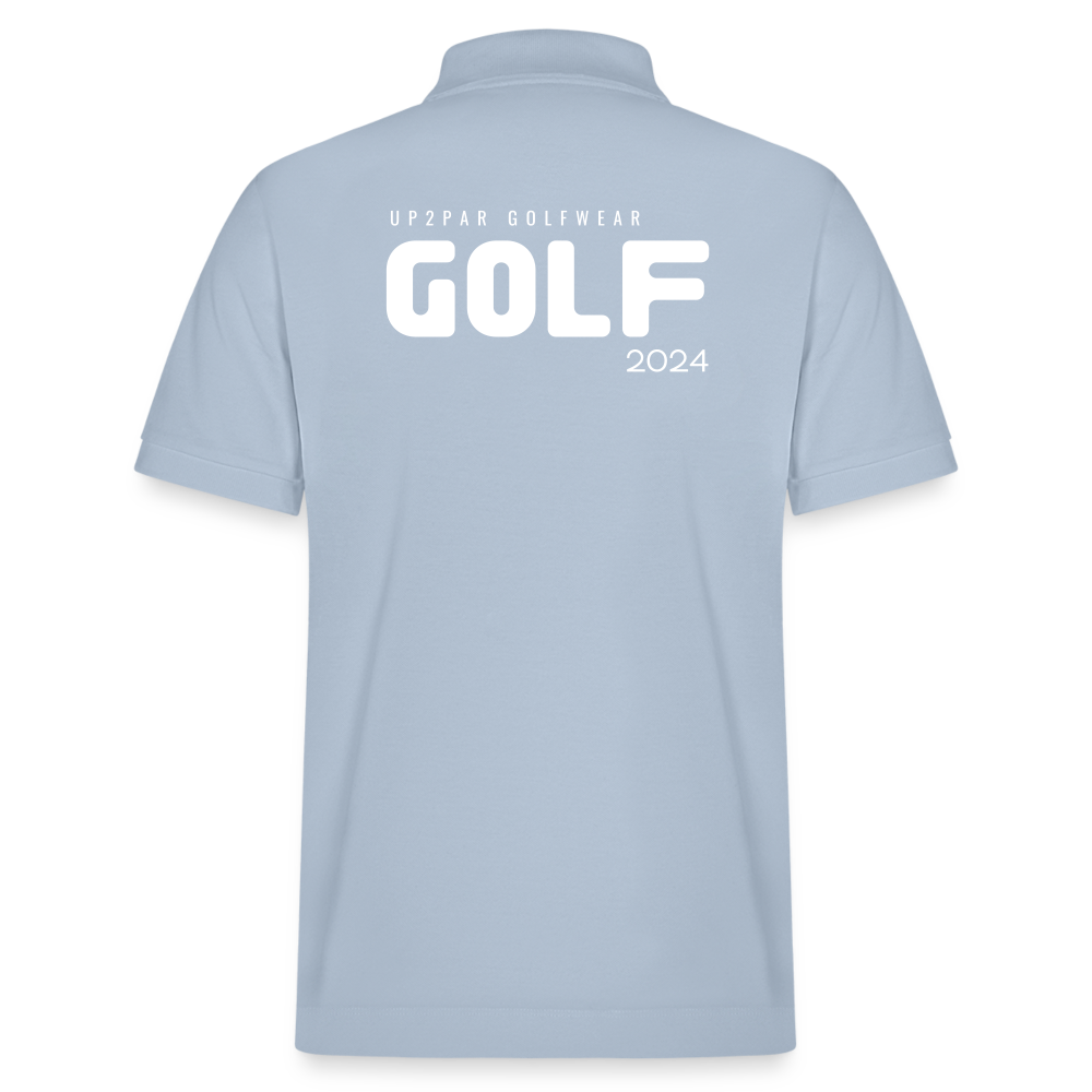 Herren BIO Golf Polo-Shirt - sky Blue