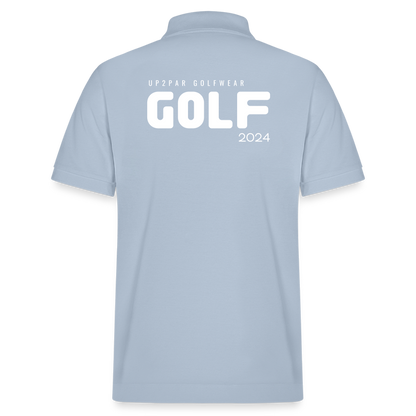 Herren BIO Golf Polo-Shirt - sky Blue