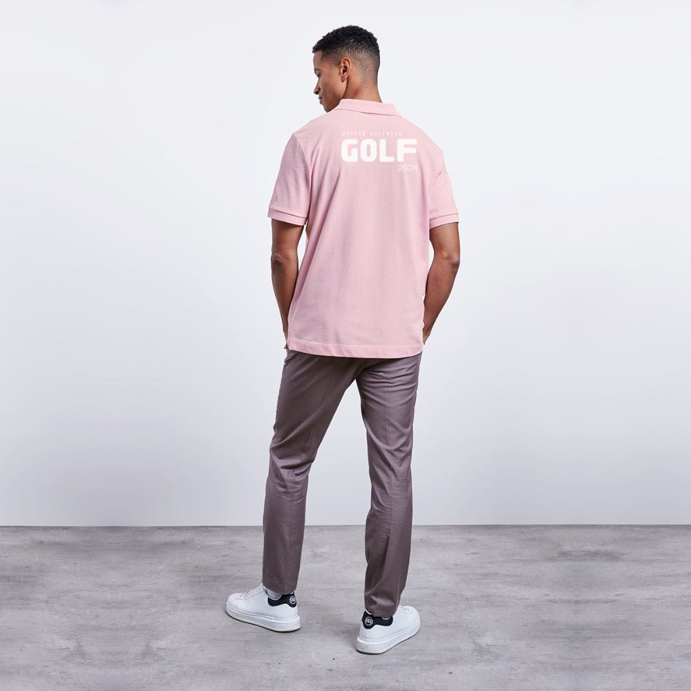 Herren BIO Golf Polo-Shirt - Hellrosa