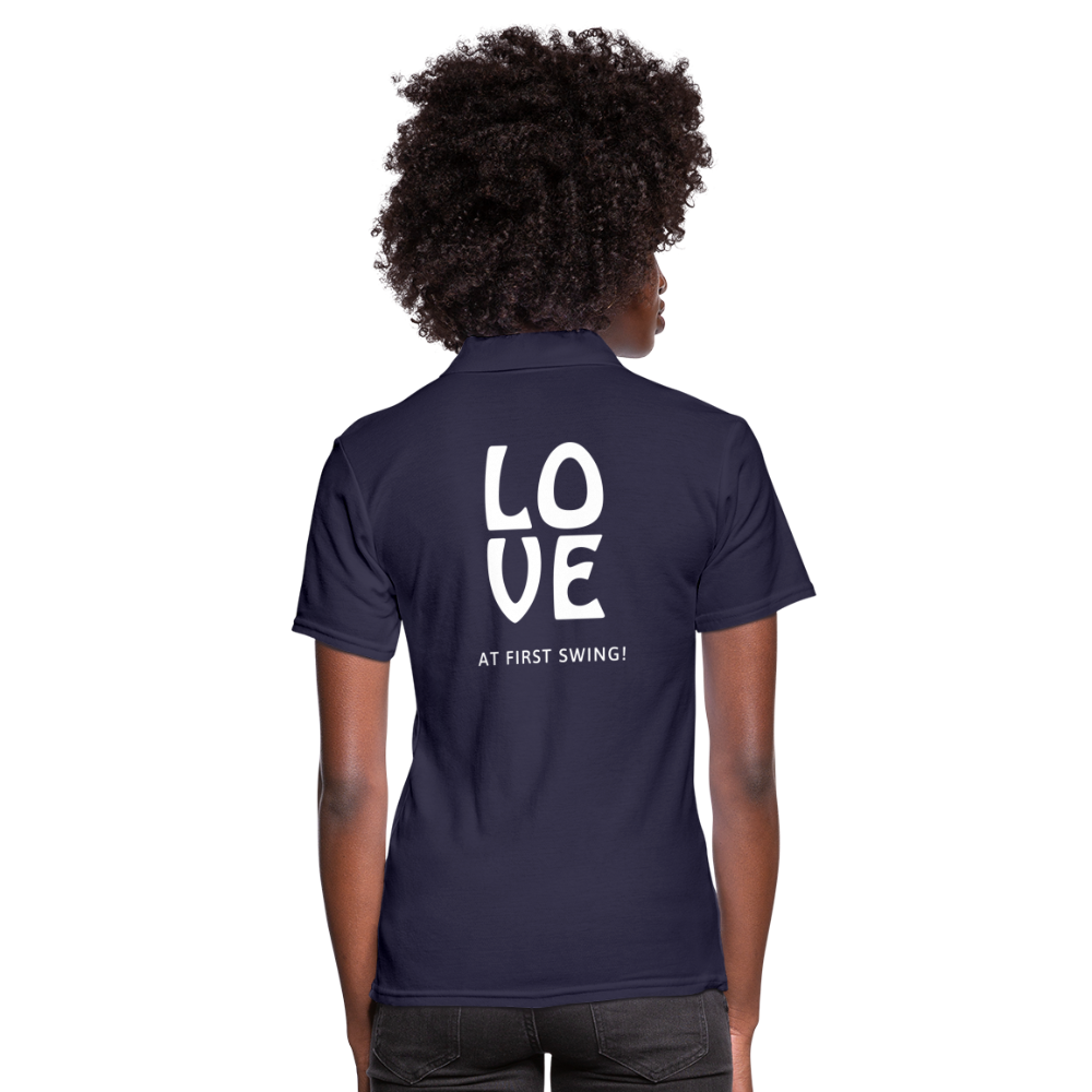 Golf Polo Shirt Damen - Love - Navy