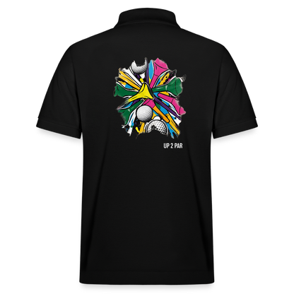UNISEX BIO Golf Polo-Shirt TEE black - Schwarz