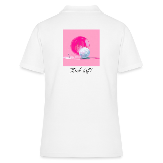 Polo Think Pink - Weiß