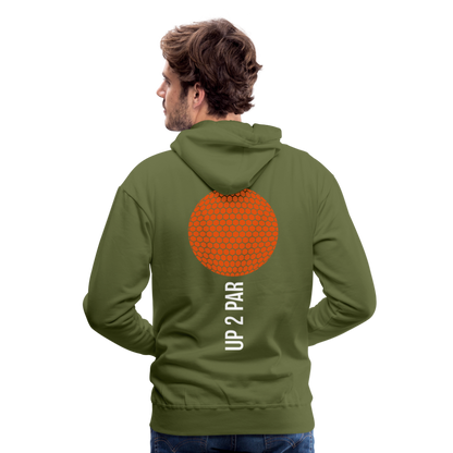 Golf Hoodie Herren - UP 2 PAR - Olivgrün