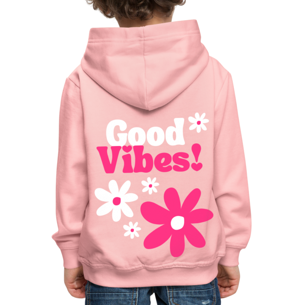 Kids Hoodie Flower - Kristallrosa