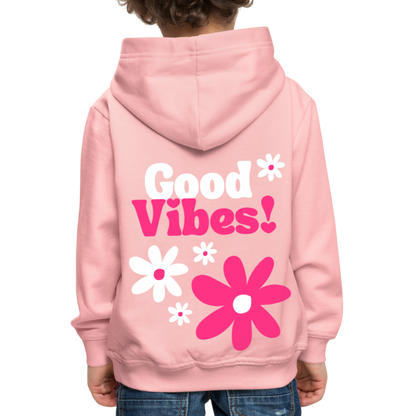 Kids Hoodie Flower - Kristallrosa