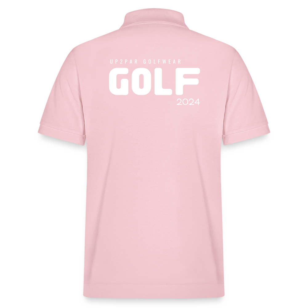 Herren BIO Golf Polo-Shirt - Hellrosa