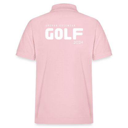 Herren BIO Golf Polo-Shirt - Hellrosa