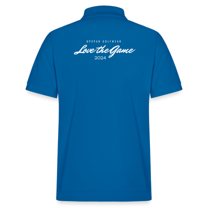 UNISEX BIO Golf Polo-Shirt - Königsblau