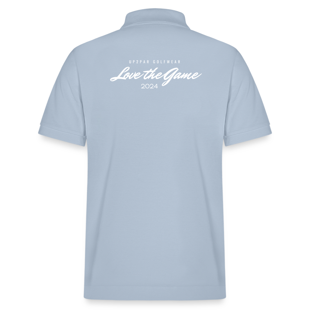 UNISEX BIO Golf Polo-Shirt - sky Blue