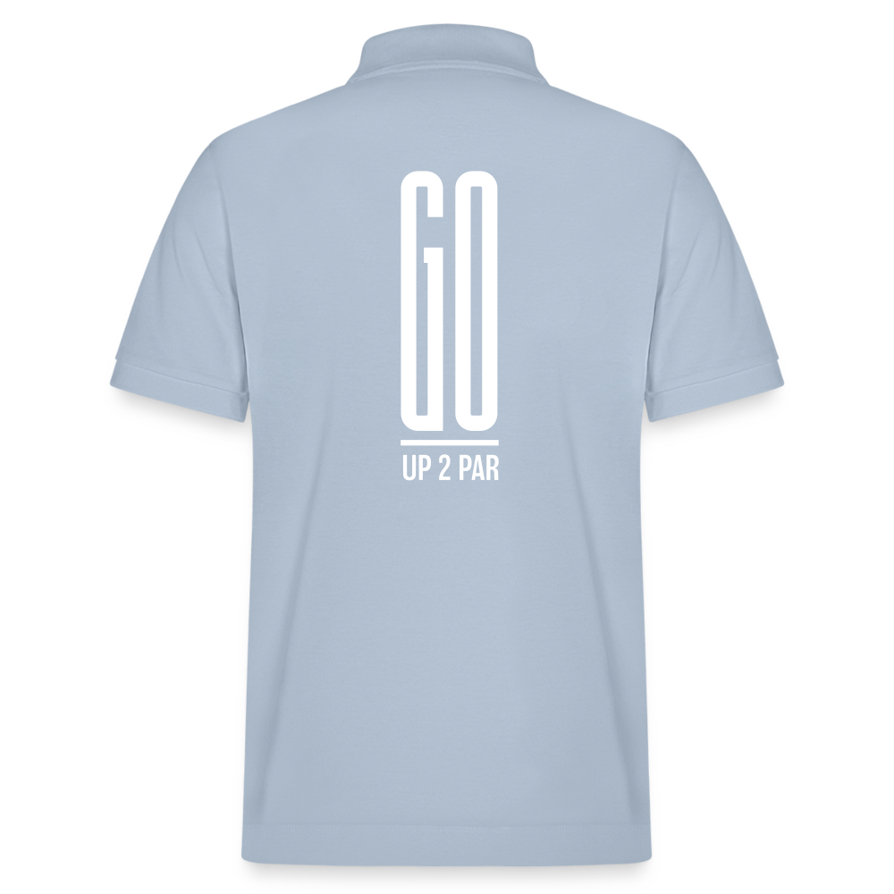 UNISEX BIO Golf Polo-Shirt - sky Blue