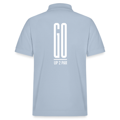 UNISEX BIO Golf Polo-Shirt - sky Blue