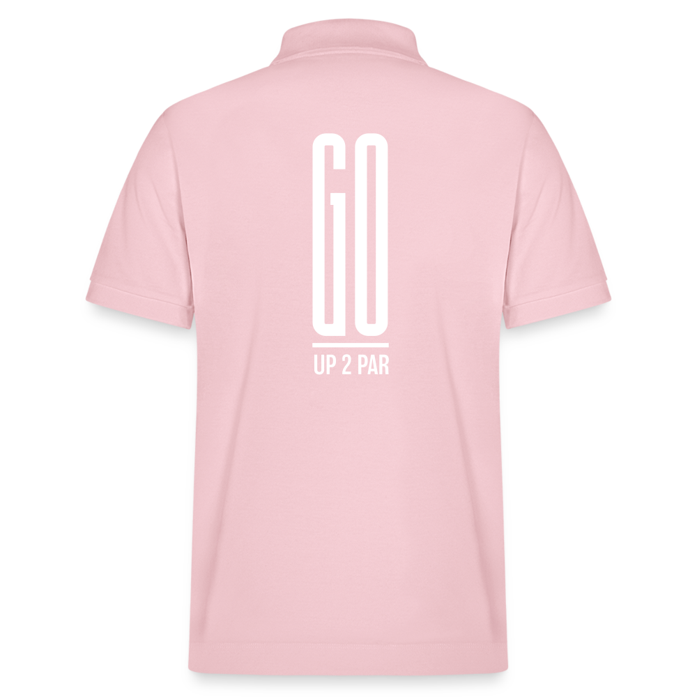 UNISEX BIO Golf Polo-Shirt - Hellrosa