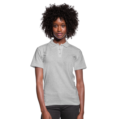 Damen Polo Shirt - GO - Grau meliert