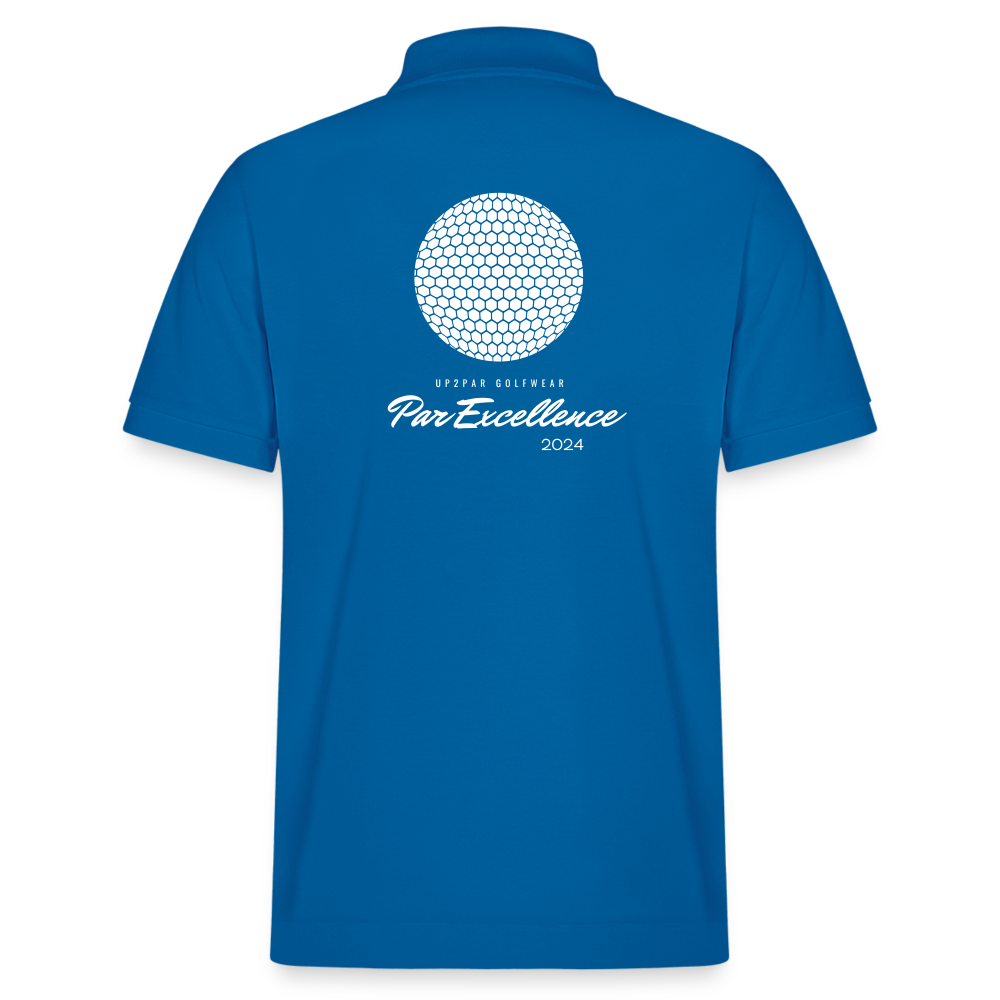 UNISEX BIO Golf Polo-Shirt - Königsblau