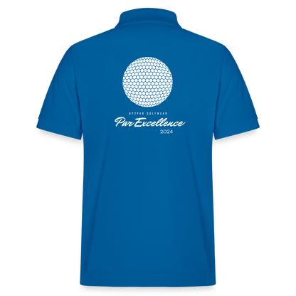 UNISEX BIO Golf Polo-Shirt - Königsblau