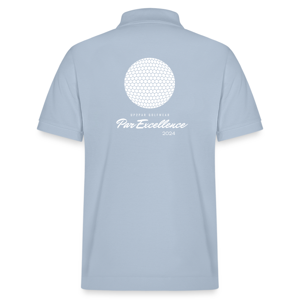 UNISEX BIO Golf Polo-Shirt - sky Blue