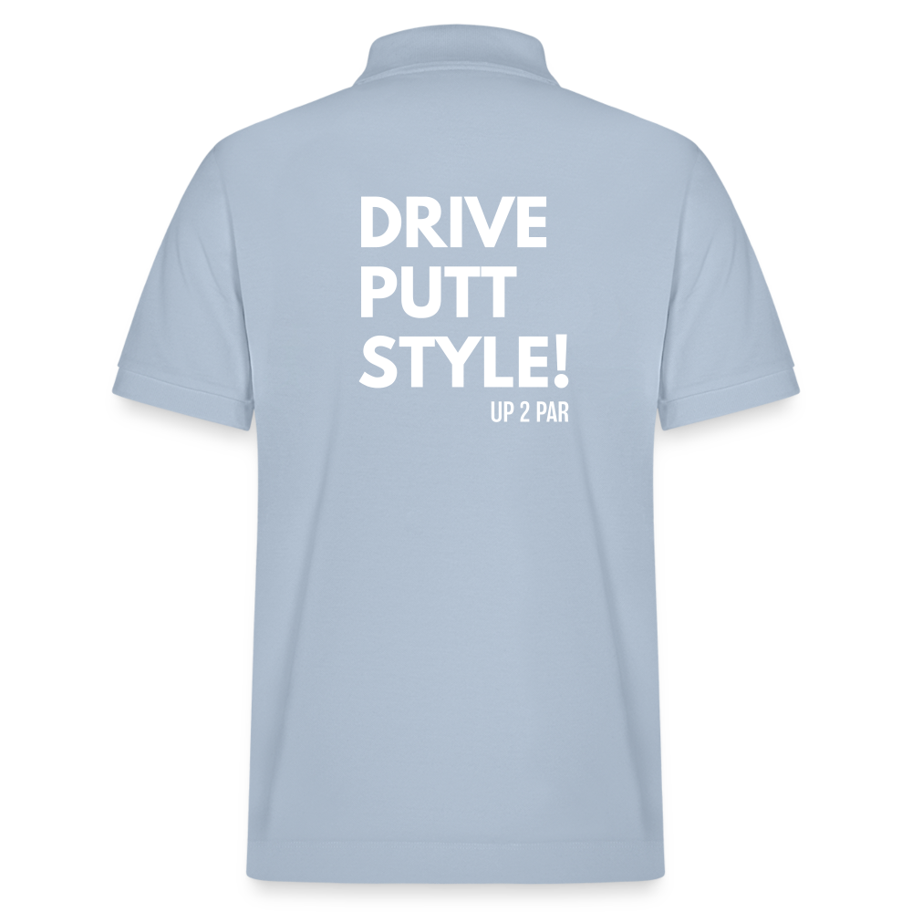 UNISEX BIO Golf Polo-Shirt - sky Blue