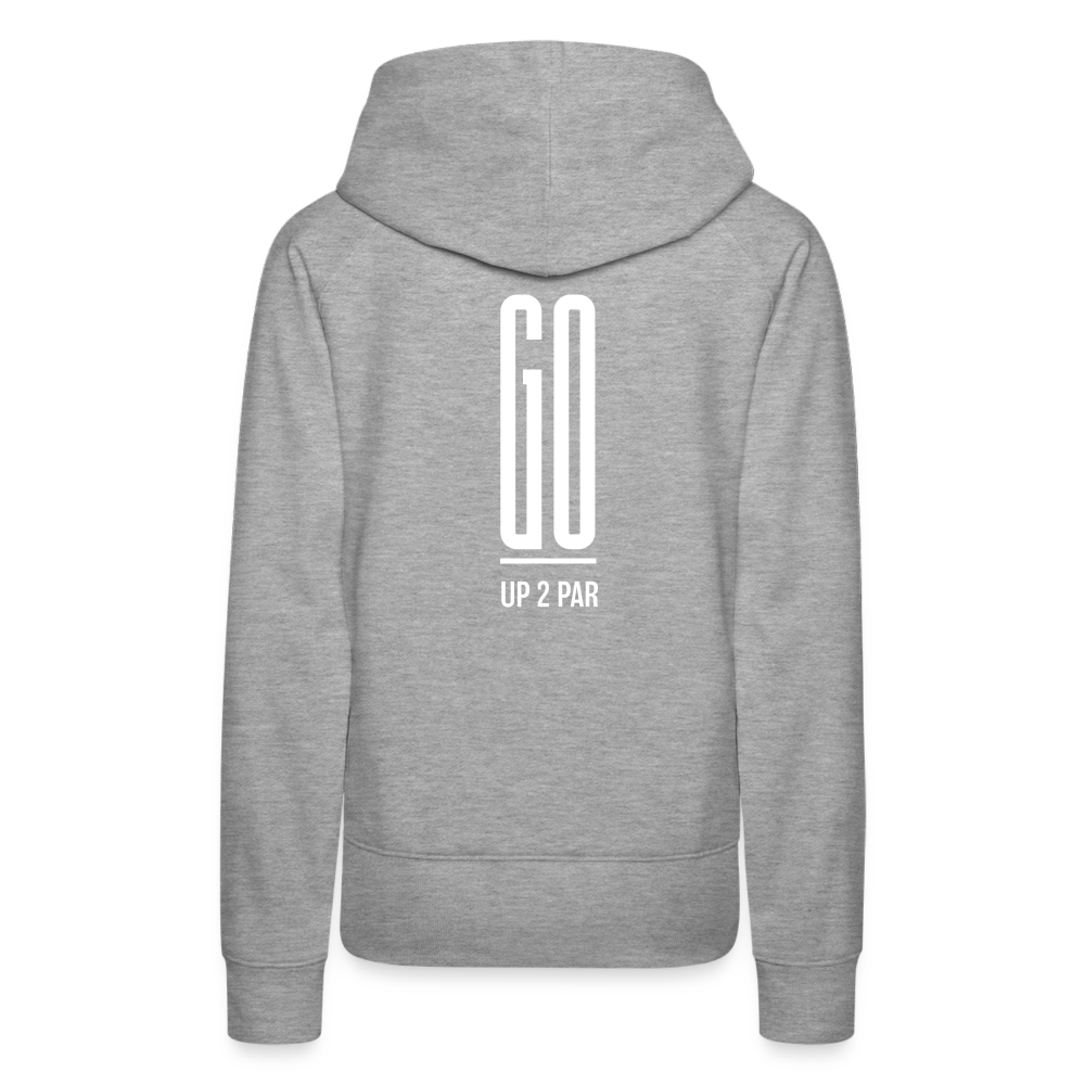 Golf Hoodie Damen - GO - Grau meliert