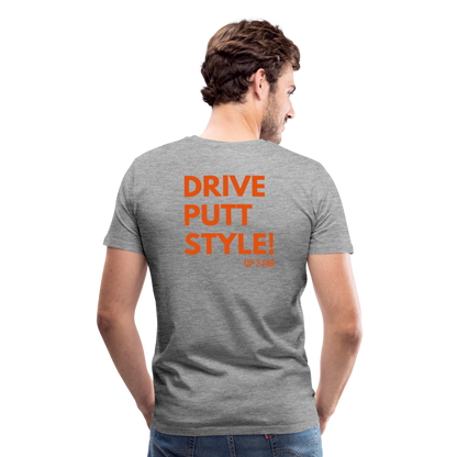 Golf T-Shirt Herren - STYLE - Grau meliert