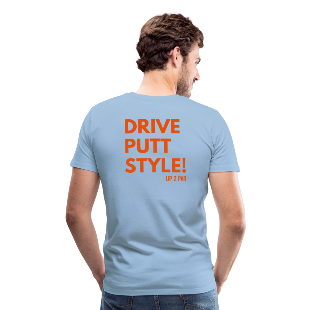 Golf T-Shirt Herren - STYLE - Sky