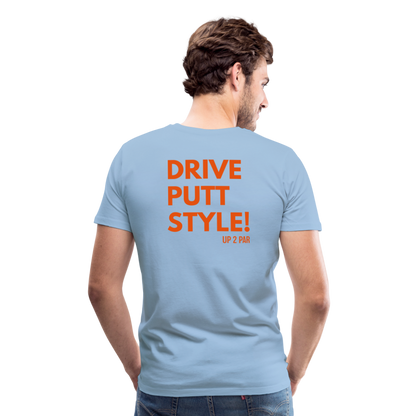 Golf T-Shirt Herren - STYLE - Sky