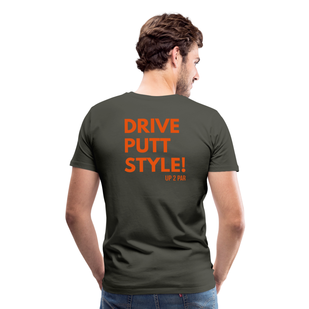 Golf T-Shirt Herren - STYLE - Asphalt