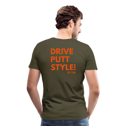 Golf T-Shirt Herren - STYLE - Khaki