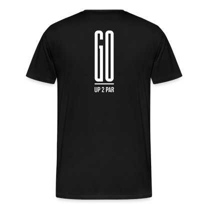 Golf T-Shirt Herren - GO - Schwarz