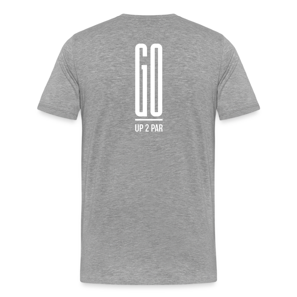 Golf T-Shirt Herren - GO - Grau meliert