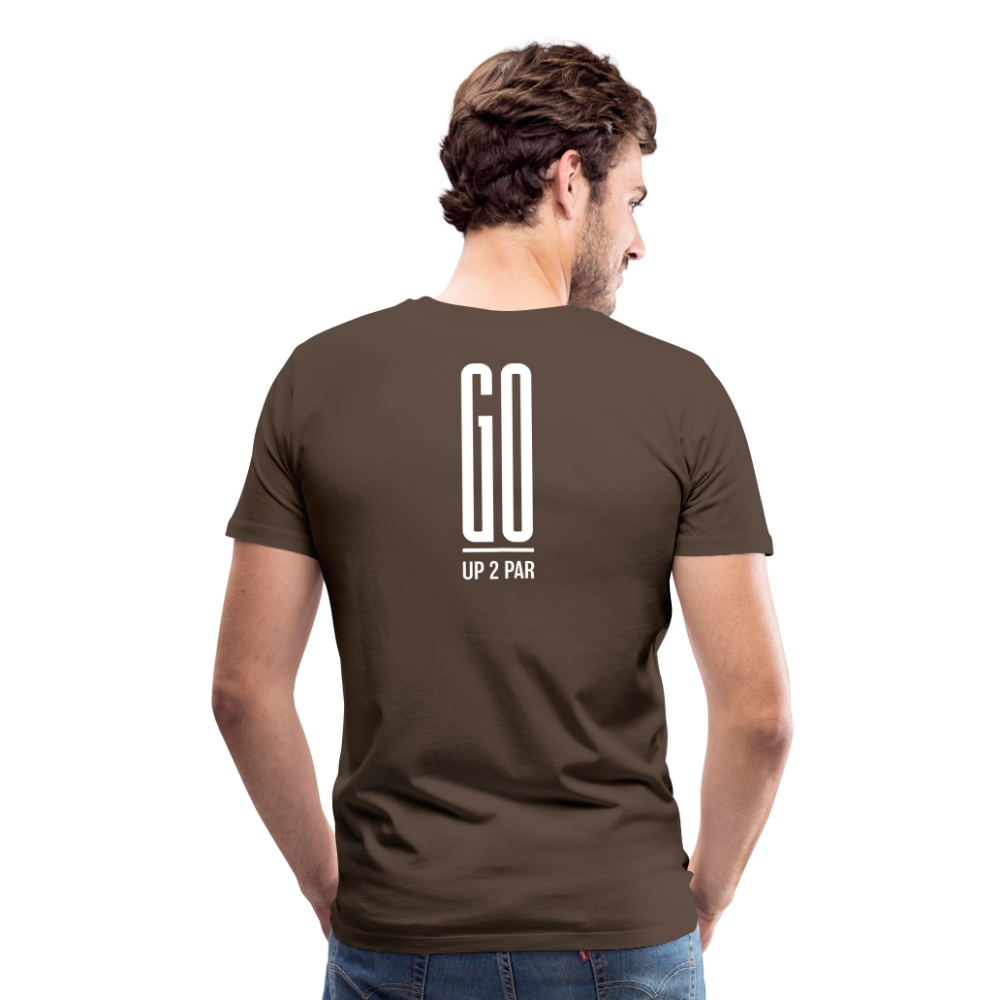 Golf T-Shirt Herren - GO - Edelbraun