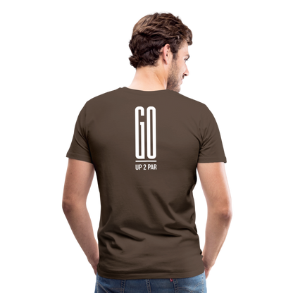 Golf T-Shirt Herren - GO - Edelbraun