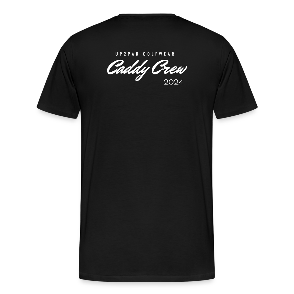 Golf T-Shirt Herren - CADDY - Schwarz