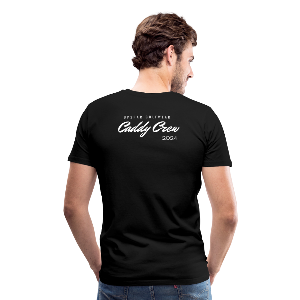 Golf T-Shirt Herren - CADDY - Schwarz