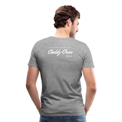 Golf T-Shirt Herren - CADDY - Grau meliert