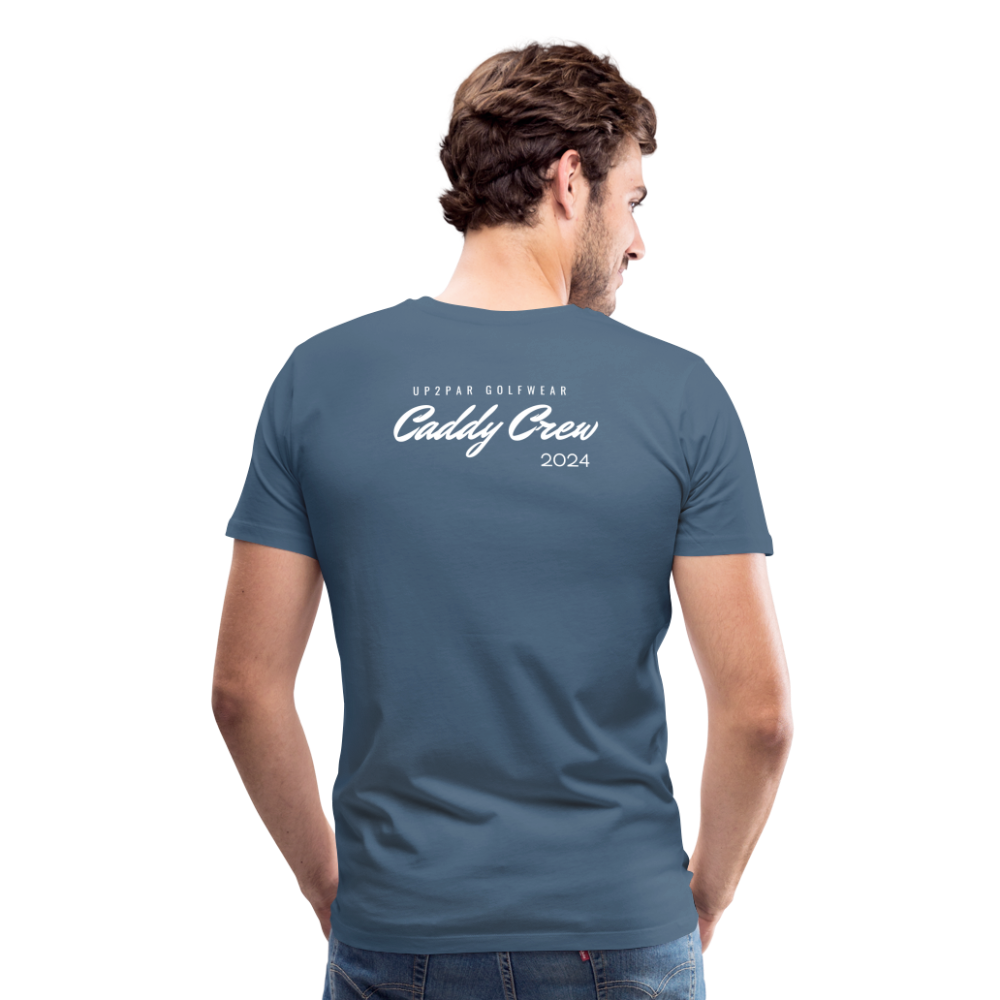 Golf T-Shirt Herren - CADDY - Blaugrau